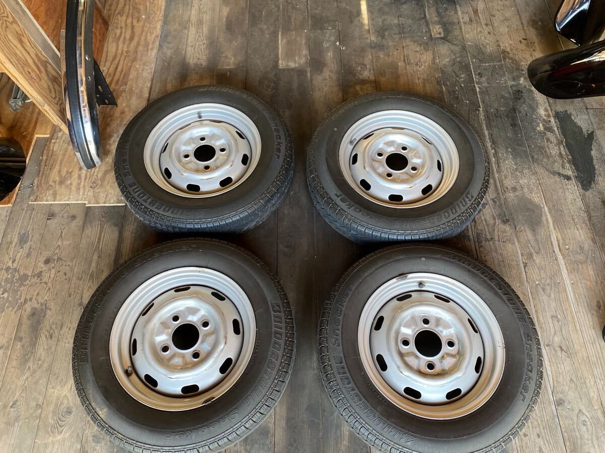 中古】空冷VW 深リム鉄ホイール2本セット【8j ±0】 ビートルの落札 