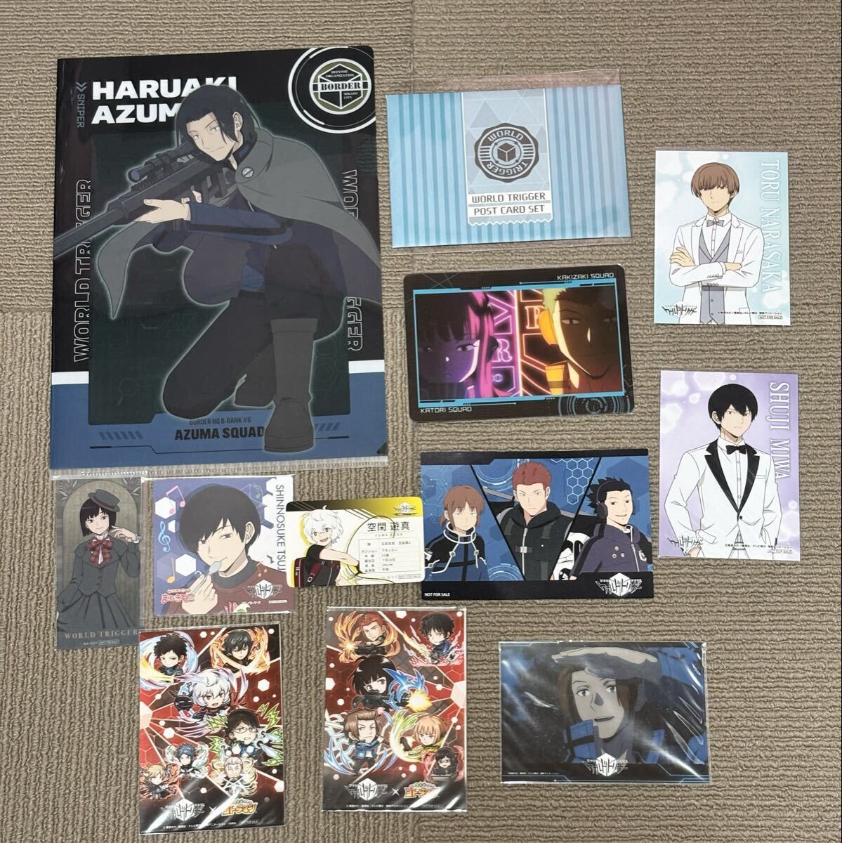 ワールドトリガー ワートリ ジャンプSQ 付録セット クリアファイル