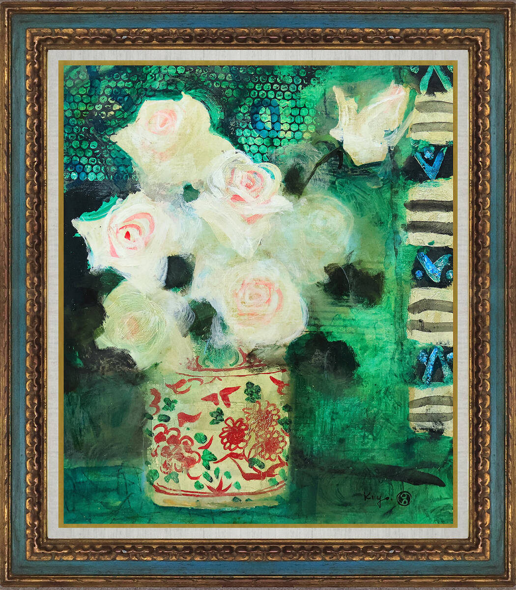 □真作保証□平松譲□F4号□油彩画□芸術院会員□内閣総理大臣賞受賞の