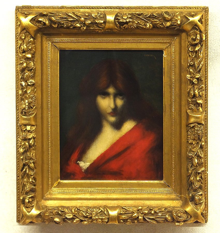 ジャンジャック・エンネル　絵画　女性像　原画　油絵 少女の横顔 | ジャン＝ジャック・エンネル | 収蔵品詳細 | 作品を知る