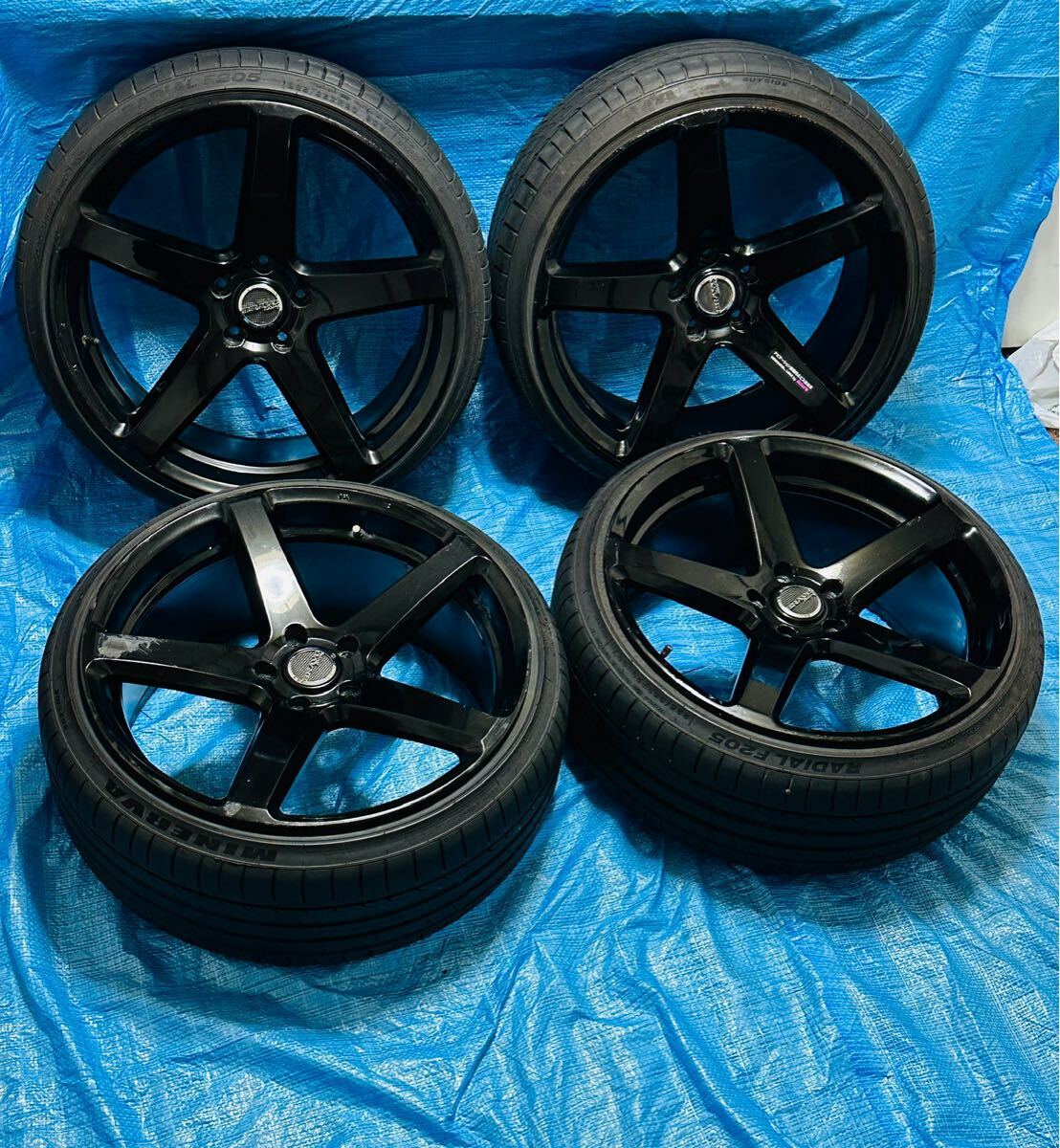 RAYS レイズ ブラックフリート V625C ディープコンケイブ 20インチ 9.5