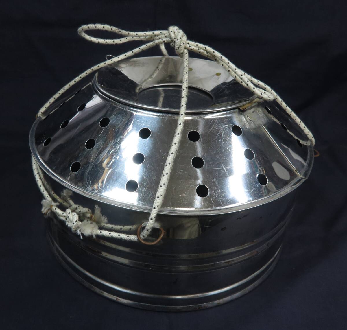 新品】ステンレス製鮎おとり缶オトリ缶 魚籠 渓流釣具 友釣り 魚入れ
