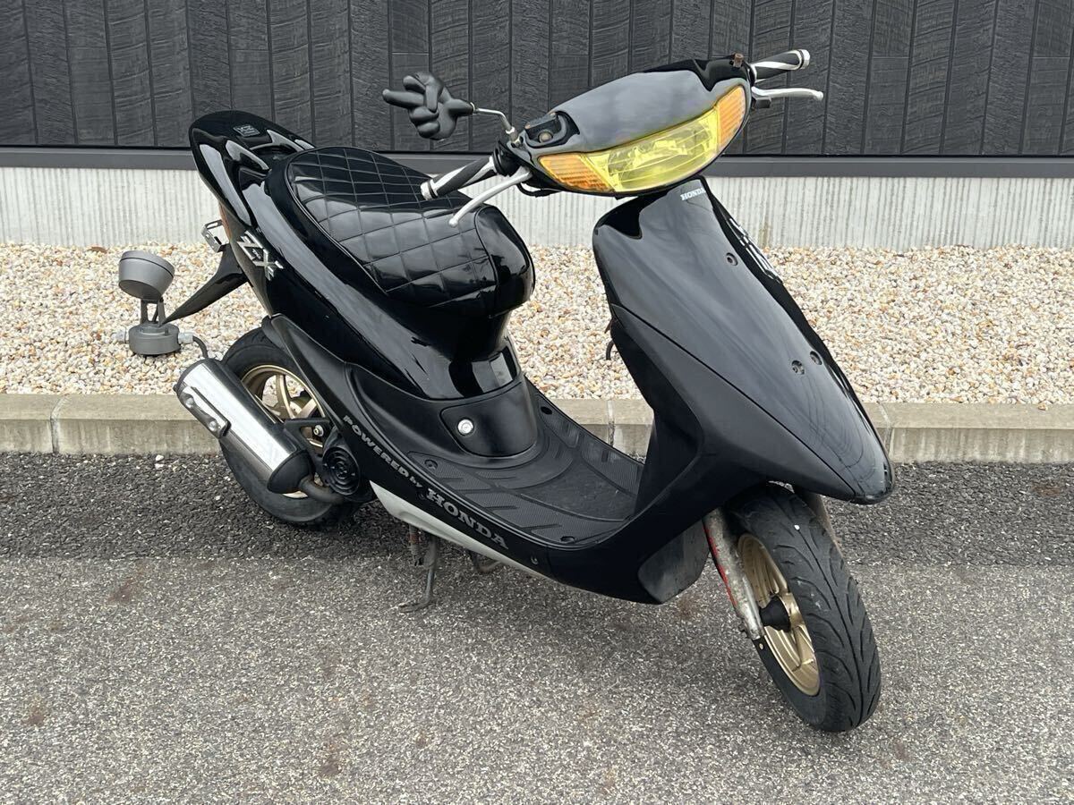 ホンダ ライブディオ AF34 2スト 50CC ブラック（ツヤ消し） ZX風 横浜