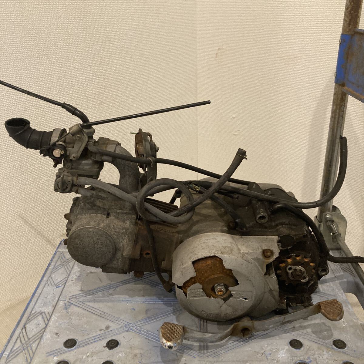 バラし発送】スーパーカブ 部品取り後 フレーム 書付 メインハーネス 