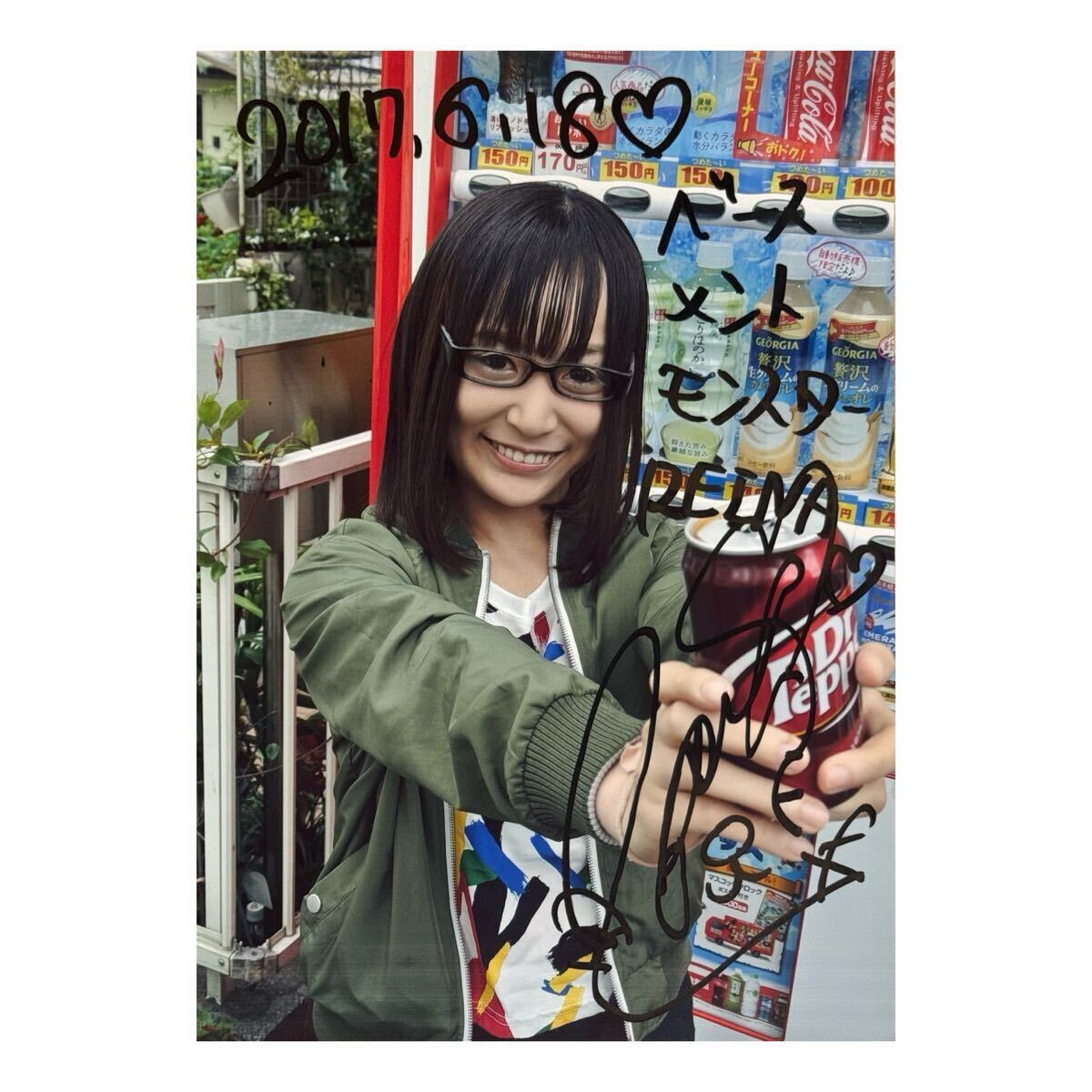 新品】【直筆サイン入り】 華名 ASUKA ポートレート WWE STARDOM