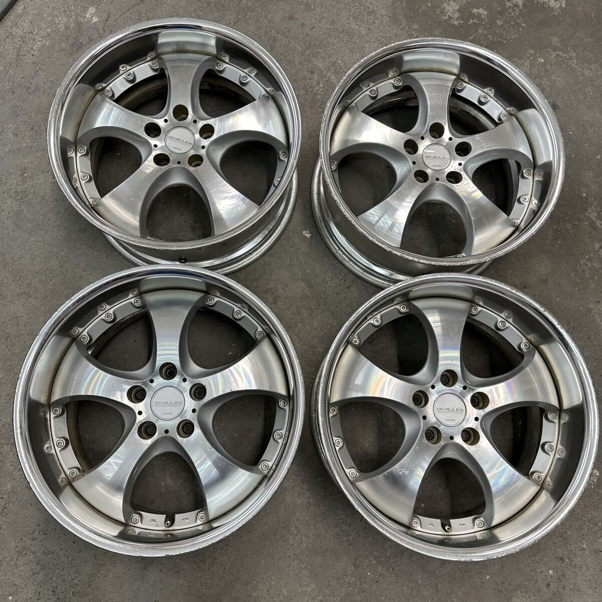 18インチ 2本 ホイール +15 深リム 深 新品深リム ×10J 5H-114.3 
