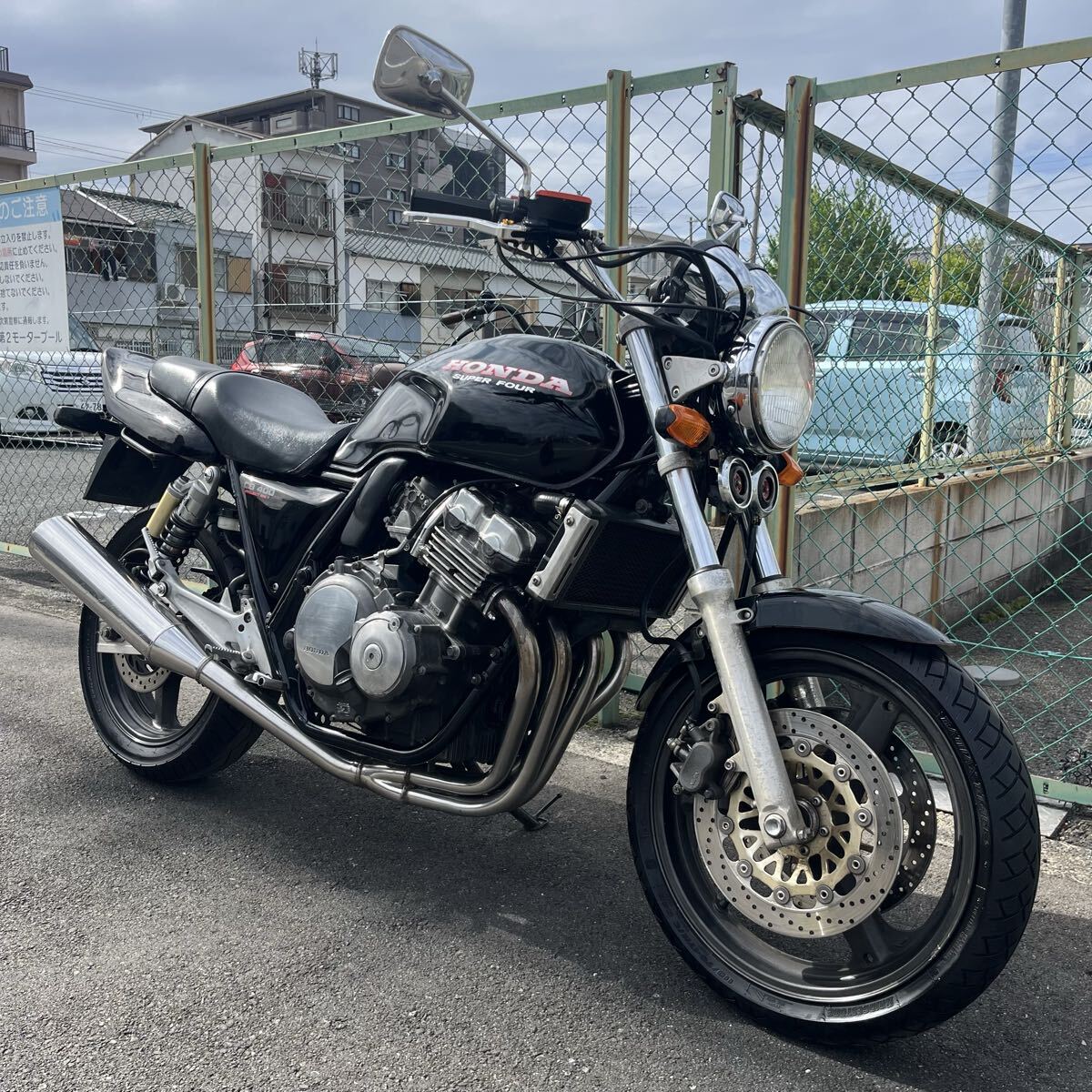 マー坊ハン 太刀川屋 検) CB400 当時物 旧車 アップハンドル 絞りハン