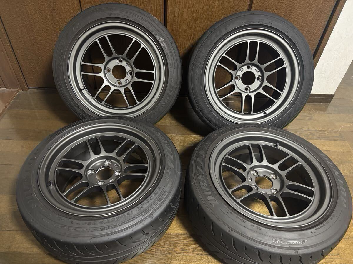 2本☆エンケイ レーシングS 15インチ 6.5J+32 100-4H☆195/55R15