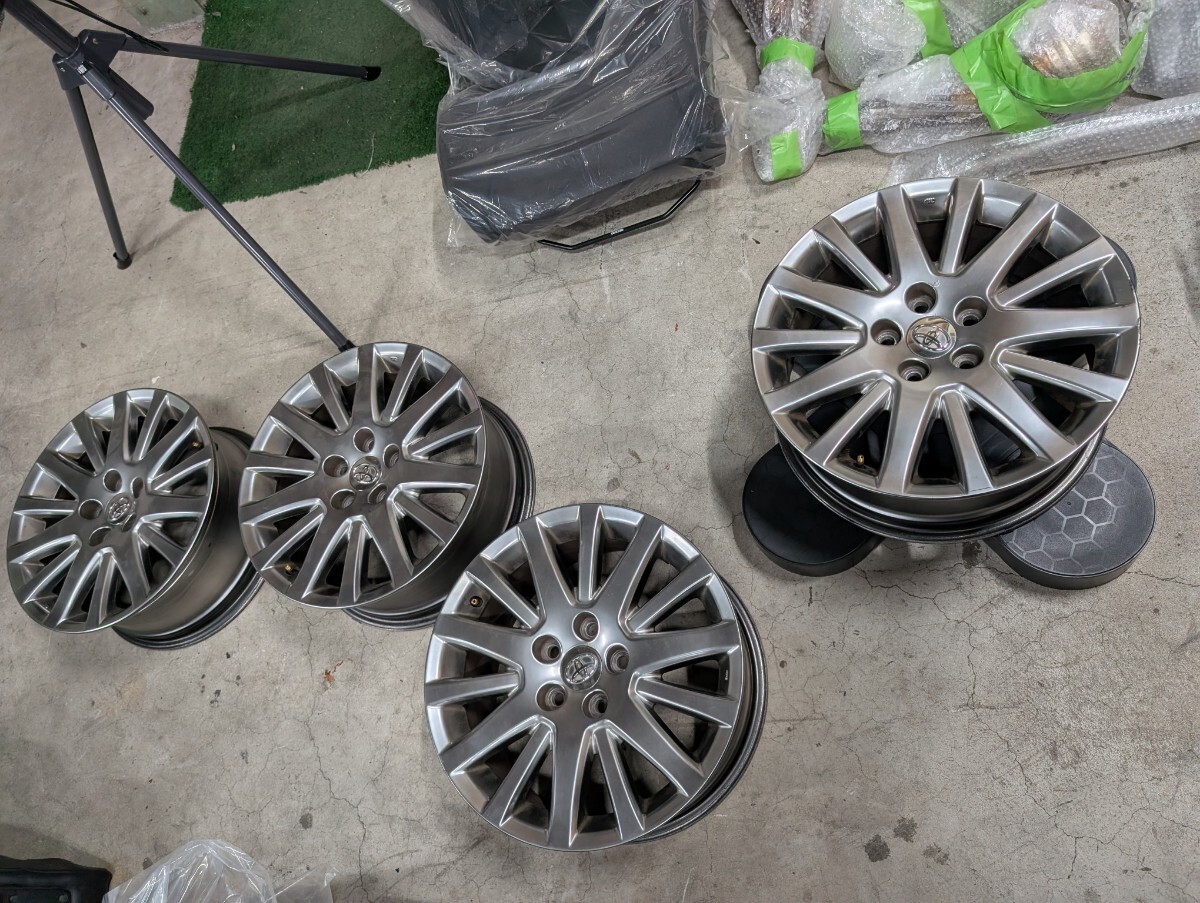 トヨタ プログレ純正 アルミホイール 15×6J PCD114.3×5H +58 中古4本