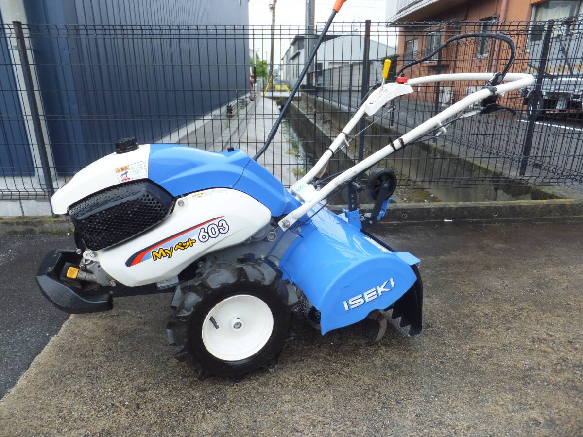 イセキ 管理機 KMR400 Myペット400 3.8馬力 うね立て 引取限定‼️ 引取限定】中古 ISEKI イセキ 耕運機 管理機 KMR400-HX Myペット400 直