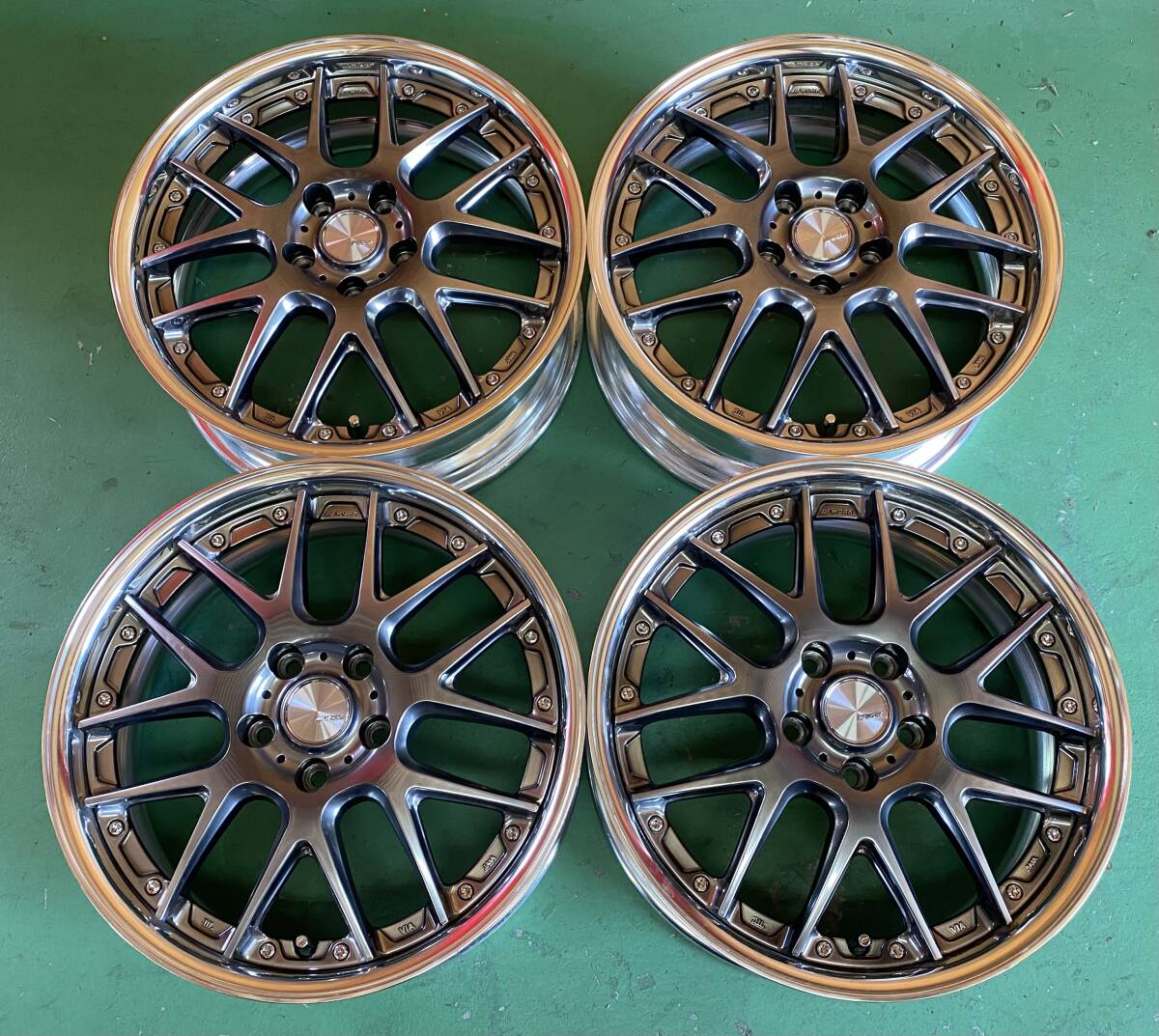WORK ランベック LD1 未使用品 18インチ 9.5j+50 10.5j+35 5-114の落札