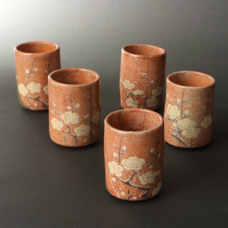 未使用に近い】旭窯（椿窯）故宮の春 6寸和皿 6枚 中古美品 /瀬戸焼/染