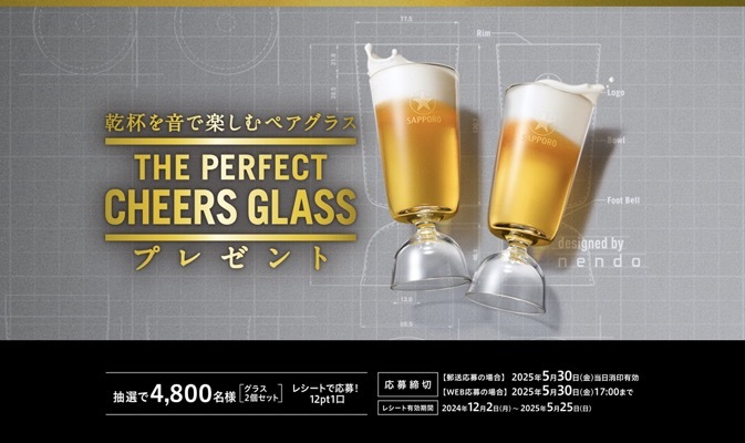 SAPPORO the PERFECT 風味爽快ニシテ 新潟限定ビイル グラス 2個