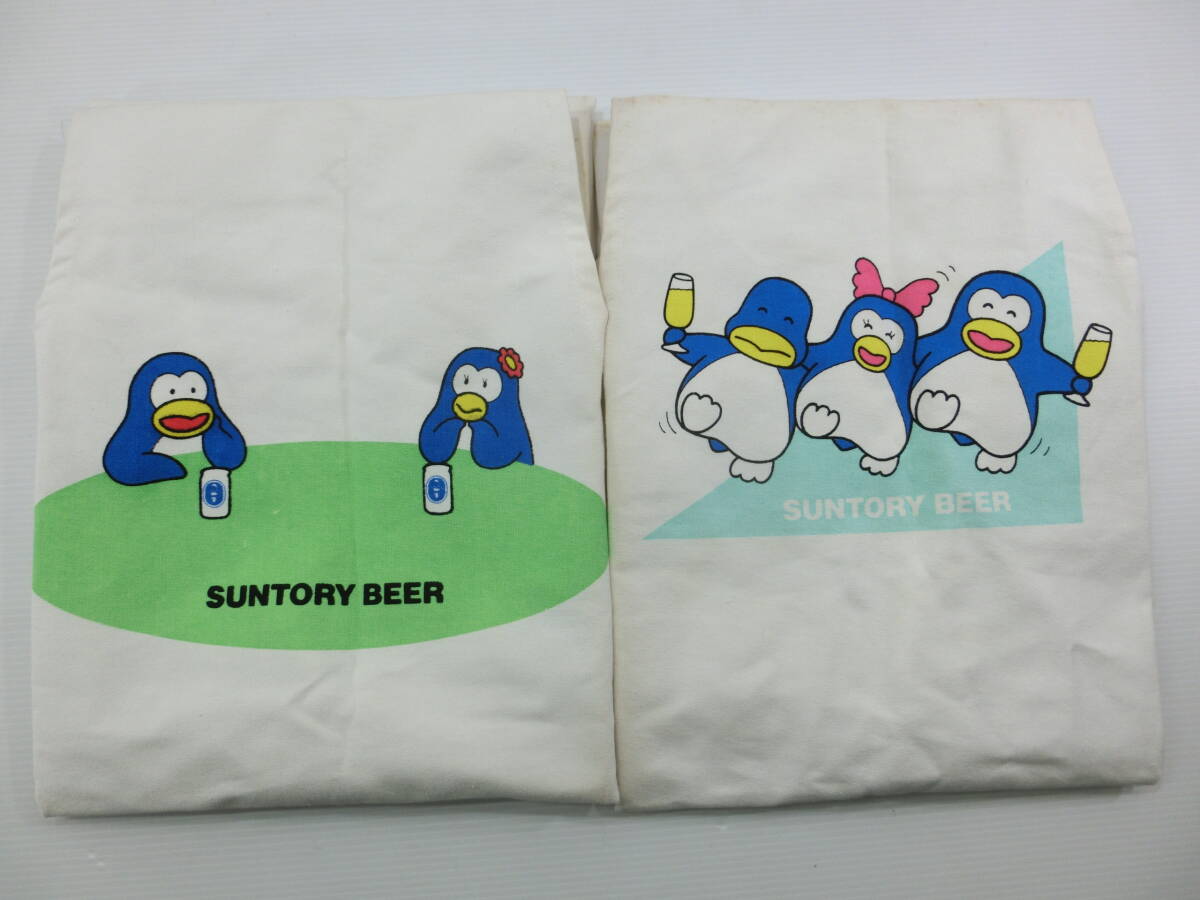 金属製 缶灰皿 4個セット ペンギン 昭和 レトロ 灰皿 丸缶 サントリー