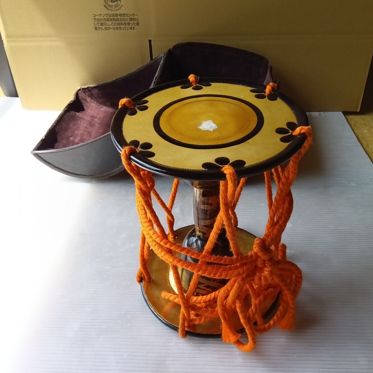 中古】【蓮華】昔の締太鼓 和太鼓 楽器 能楽 歌舞伎 の落札情報詳細