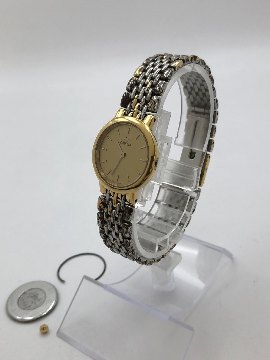 素敵♪【OMEGA】Deville デビル レディース K18金無垢 7360.63 純正