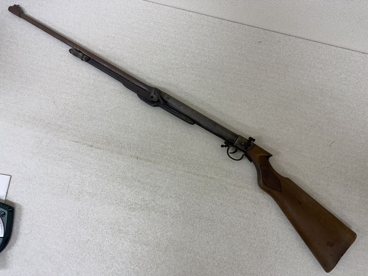 中古】 中折れ式空気銃 【全長108cm】無可動品 観賞用の落札情報
