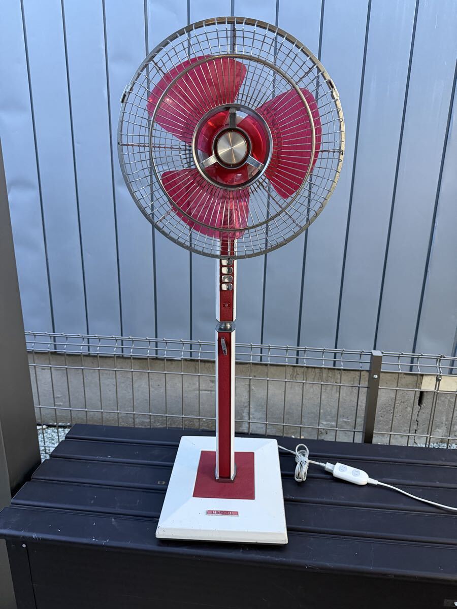 珍品　日立扇風機　S-404　昭和レトロ　40ｃｍ金属ファン やや傷や汚れあり】希少 HITACHI S-406T 日立 大型洋間扇風機 スタンド