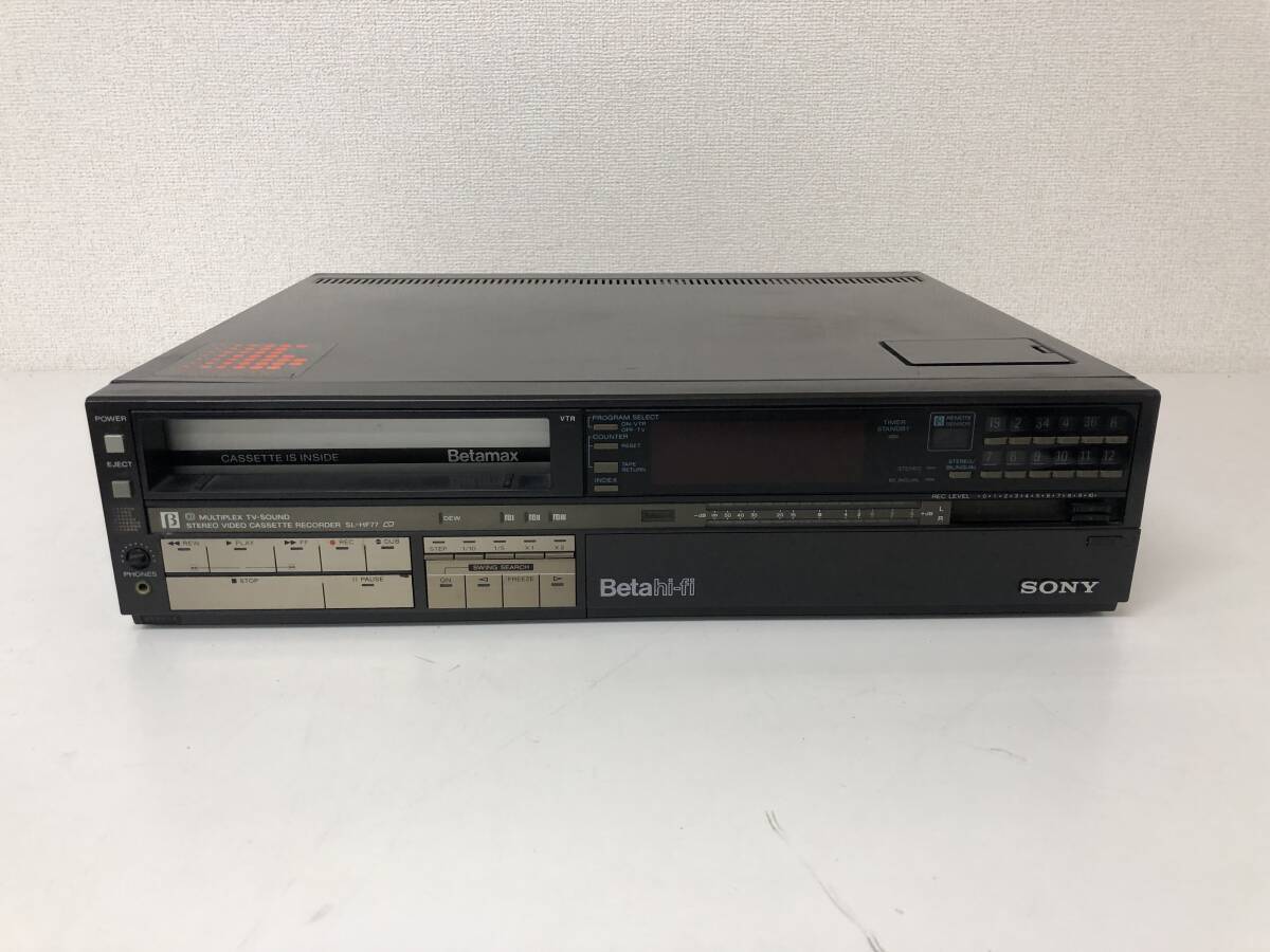 全体的に状態が悪い】送料無料！ソニー ベータ ビデオデッキ（1982年位