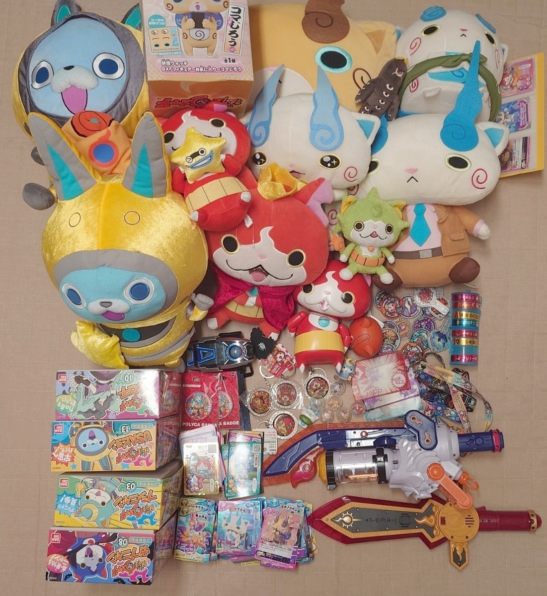 中古】妖怪ウォッチ ぬいぐるみ ジバニャン コマさん USAピョン ふぶき