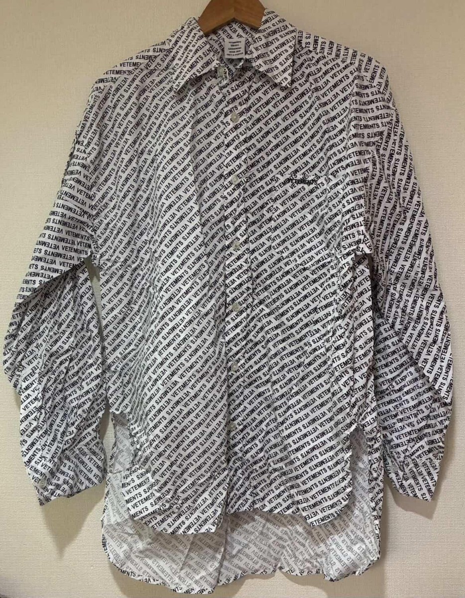 新品】XS 登坂広臣着用 新品正規品 VETEMENTS 18FW Drinking Problem
