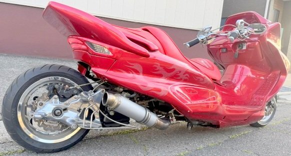 中古】マジェスティ250 ロンホイ 太足タイヤ 溝ばっちりの落札情報詳細
