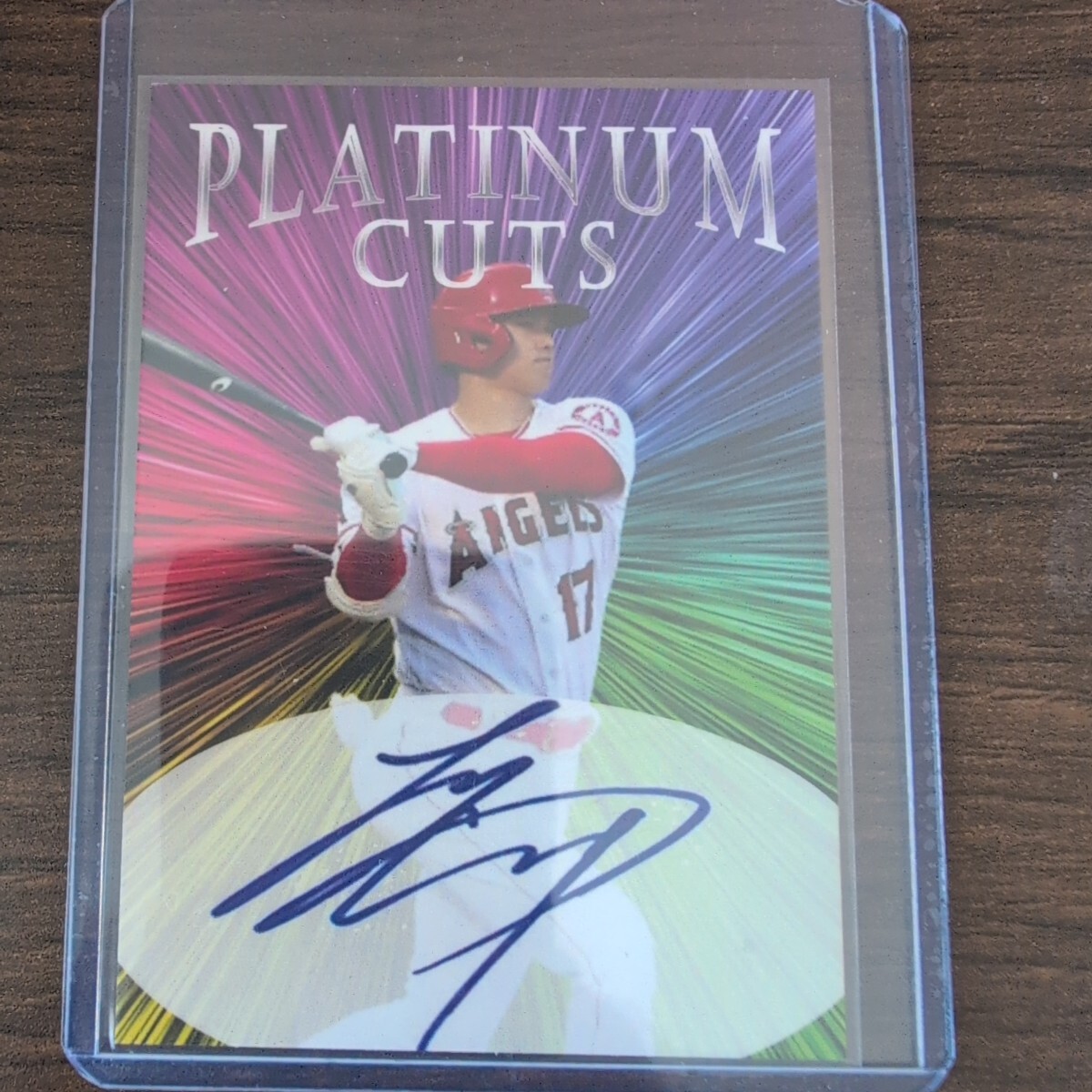大谷翔平 プホルス トラウト プリントサインカード Topps NOW 2018.7