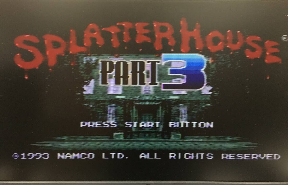 FM-TOWNS スプラッターハウス CD-ROM 中古】FM TOWNS CD-ROM スプラッターハウス SPLATTER HOUSE ナムコ