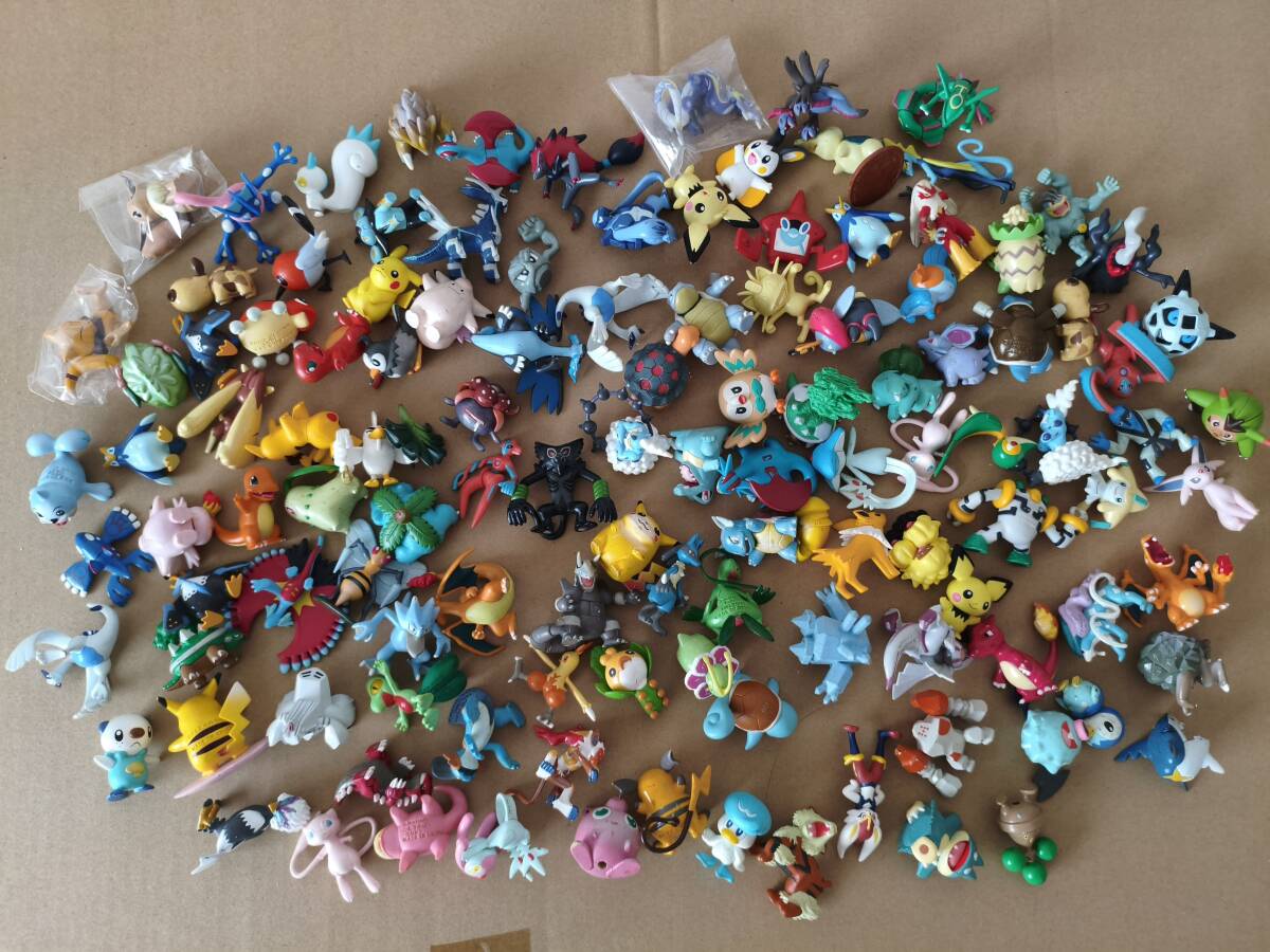 ポケモン フィギュア☆ポケモン、モンコレ/大量、133体/初期、クリア