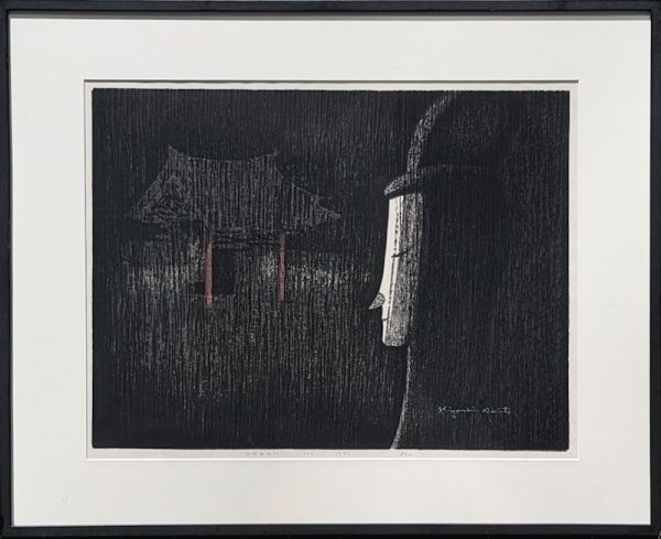 GLC】黒沢吉蔵 「田園の古塔」 ◇高島屋取扱（展覧会作）・日本画20号