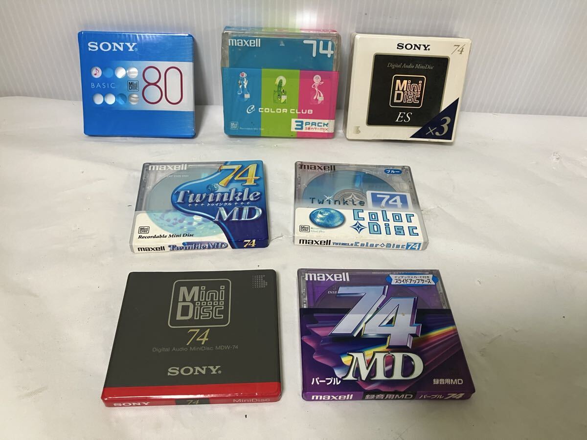 maxell MDディスク 80分10枚 アルミケース付き 中古MDディスク Twinkle