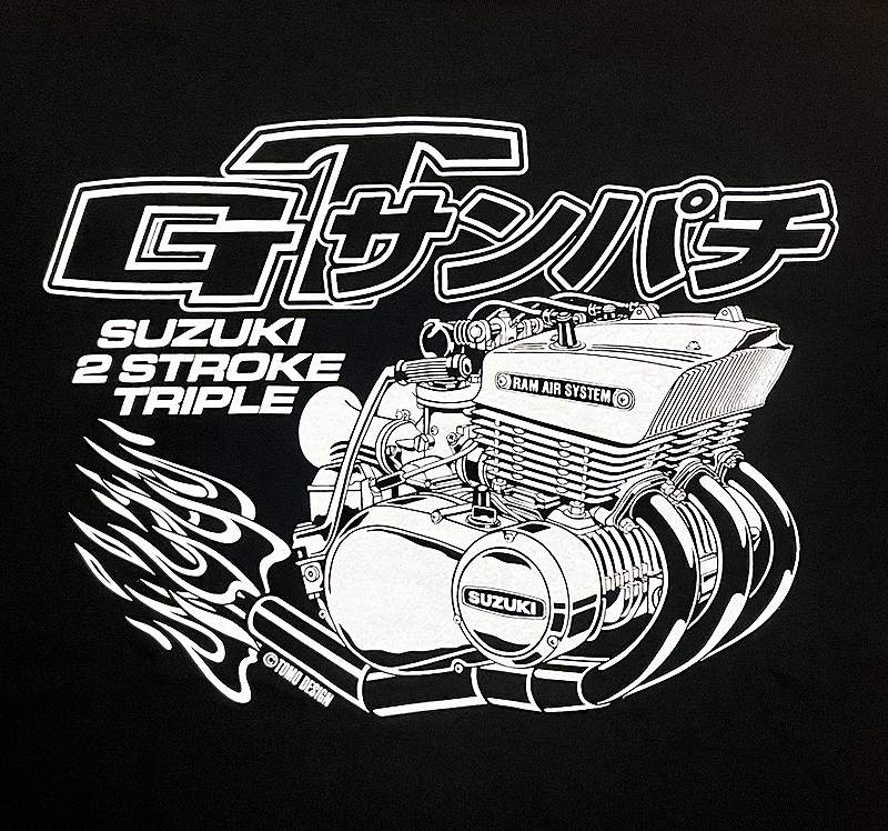 GT550 ゼンシン 集合チャンバー ロング クロームメッキ 策GT380 2