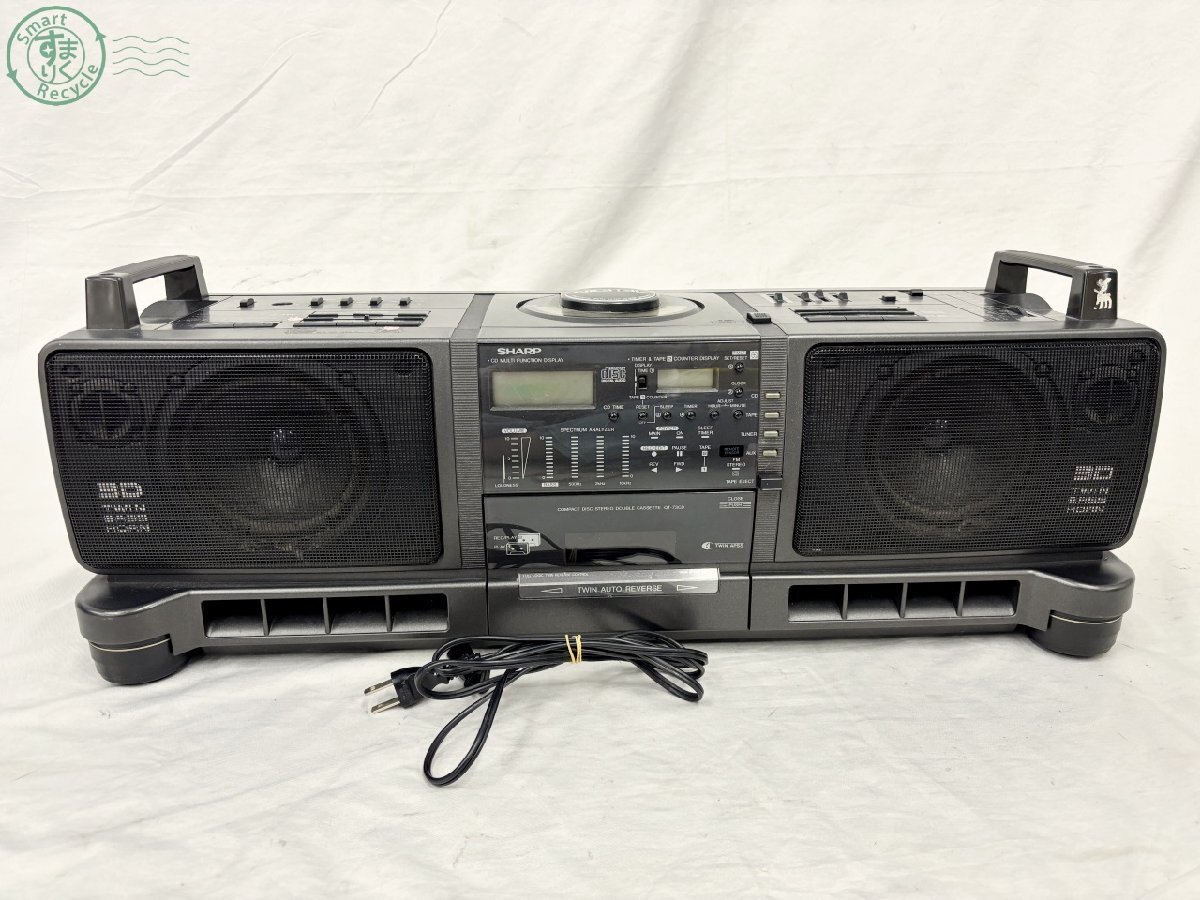 シャープ SHARP QT-80CD コンパクトディスク ステレオダブルカセット