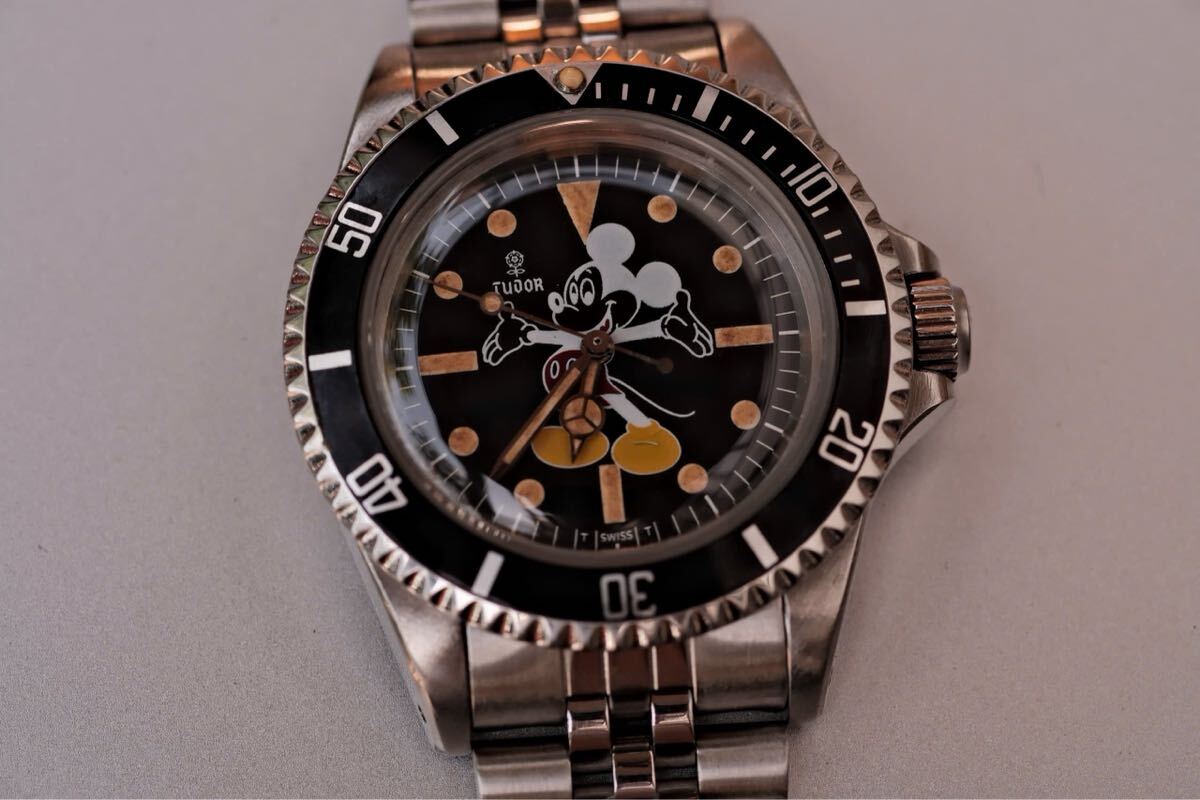 SEIKO ALBA ミッキーマウス デジタル 腕時計 Y744！80S セイコー