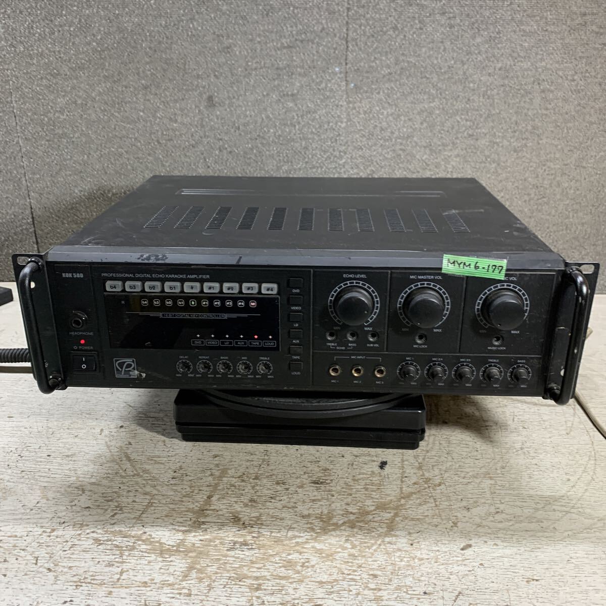 カラオケ1番 YK-3008 ダイナミックマイク ACアダプタ 取扱説明書 夢