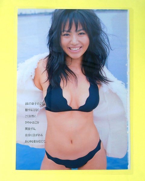 中古】001 磯山さやか 2004年 等身大大型ポスター 週刊プレーボーイの