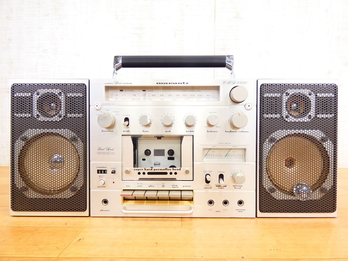 昭和レトロ marantz マランツ ラジカセ CRS-6810の落札情報詳細