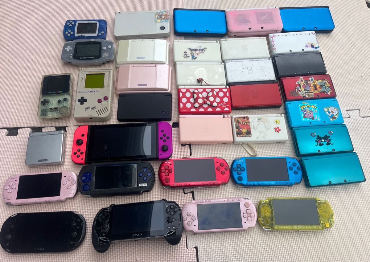 Z207-2W】大量！ まとめ売り！ 約34点 ゲーム機 他 PSP/DS Lite/DS i 