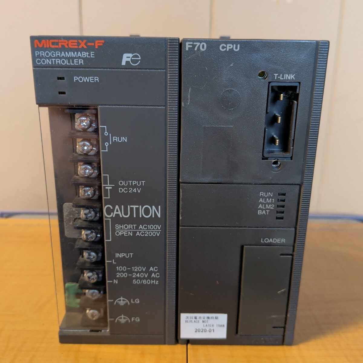 FUJI 富士電機 プログラマブルコントローラー MICREX-F F55 ジャンクの