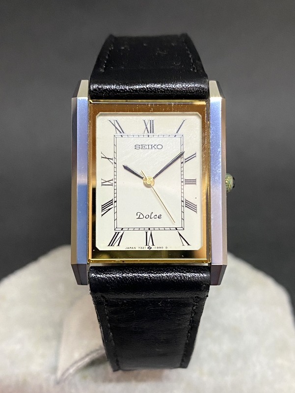超希少モデル】SEIKO セイコー DOLCE ドルチェ 7321-5730 薄型 超硬