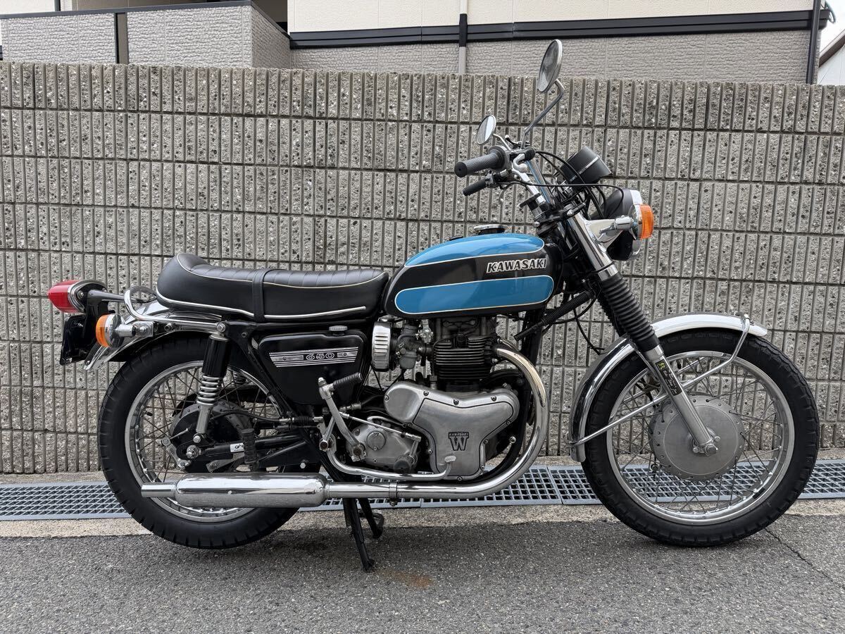 kawasaki W3 純正シート アンコ抜き加工品 W1S W1SA 650RS カワサキの