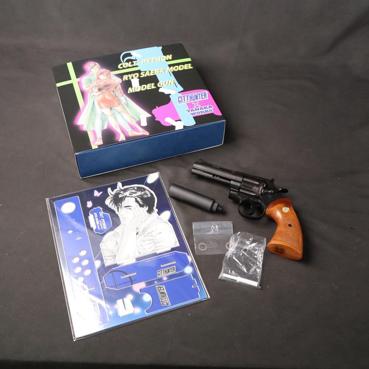 COLT PYTHON RYO SAEBA Model ガスガン　木製グリップ付 COLT PYTHON RYO SAEBA Model ガスガン 木製グリップ付 タナカ Colt