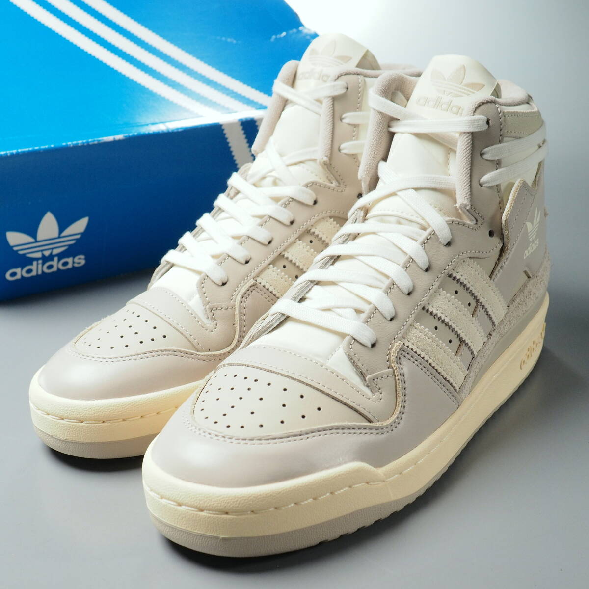 □adidas□ 26cm 銀 シルバー アディダス ハイカットスニーカー メンズ