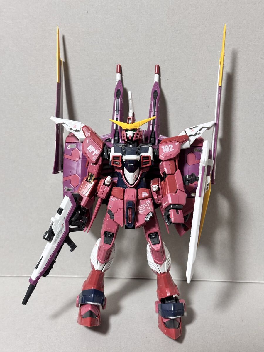 HG 1/144 ∞ ジャスティスガンダム 徹底改修塗装済み完成品の落札情報