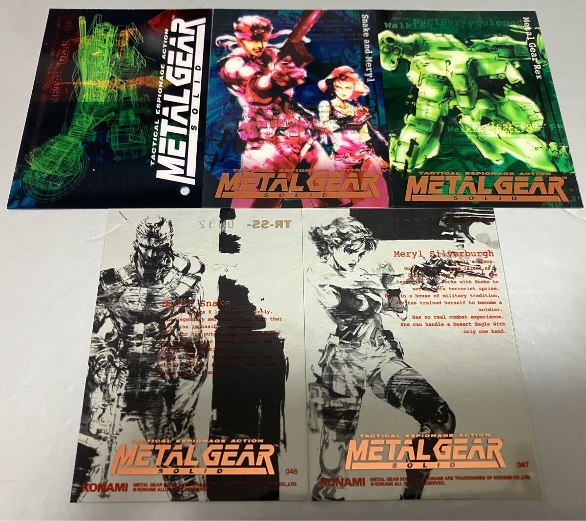 ハ-963）☆超レア☆美品☆59枚 メタルギア ソリッド トレーディング