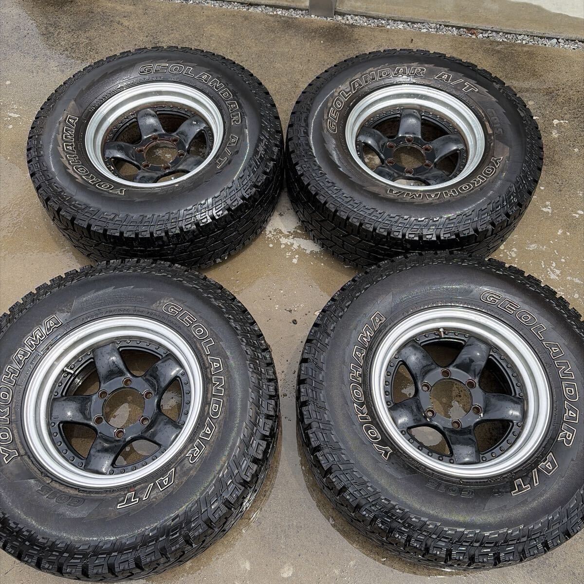 ブラッドレーV(ガンメタ)＋ジオランダー A/T-S 265/70R17 5本セットの 