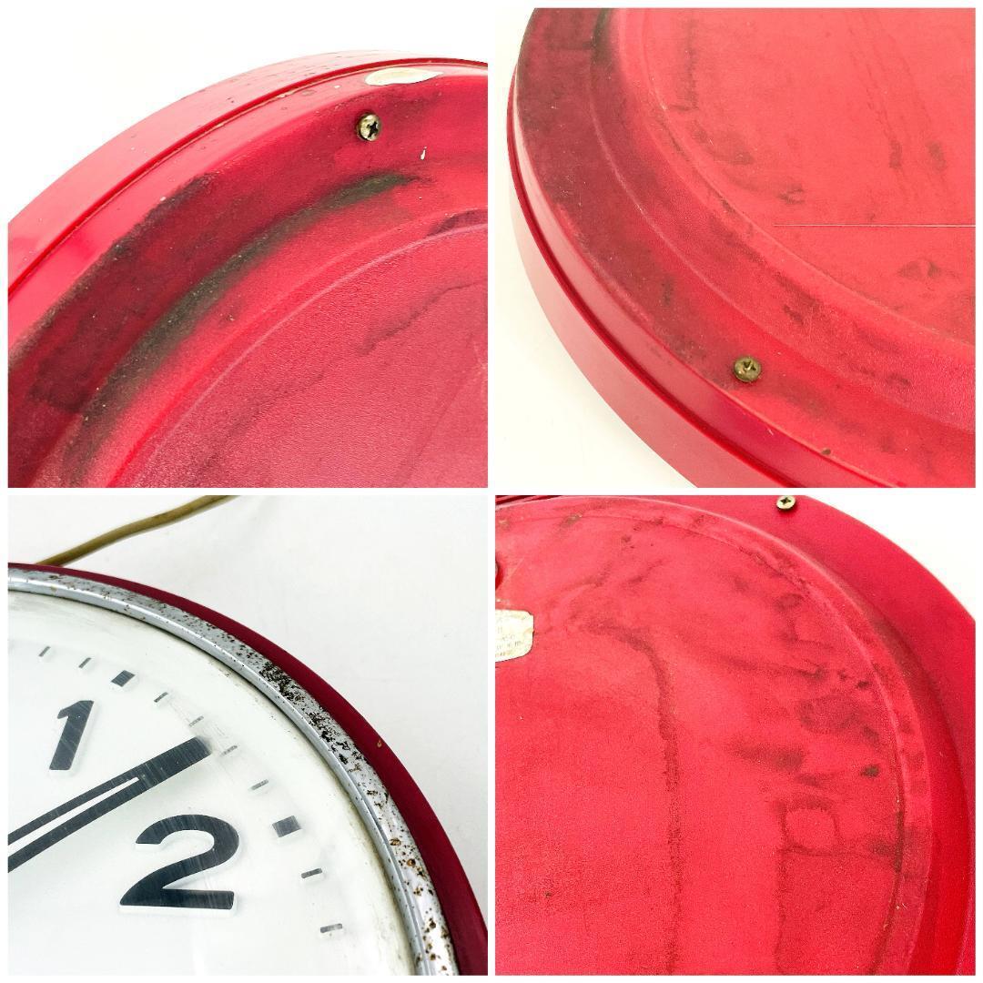 214 日立/HITACHI Synclock Date AW-110C コンセント式掛時計 レトロ