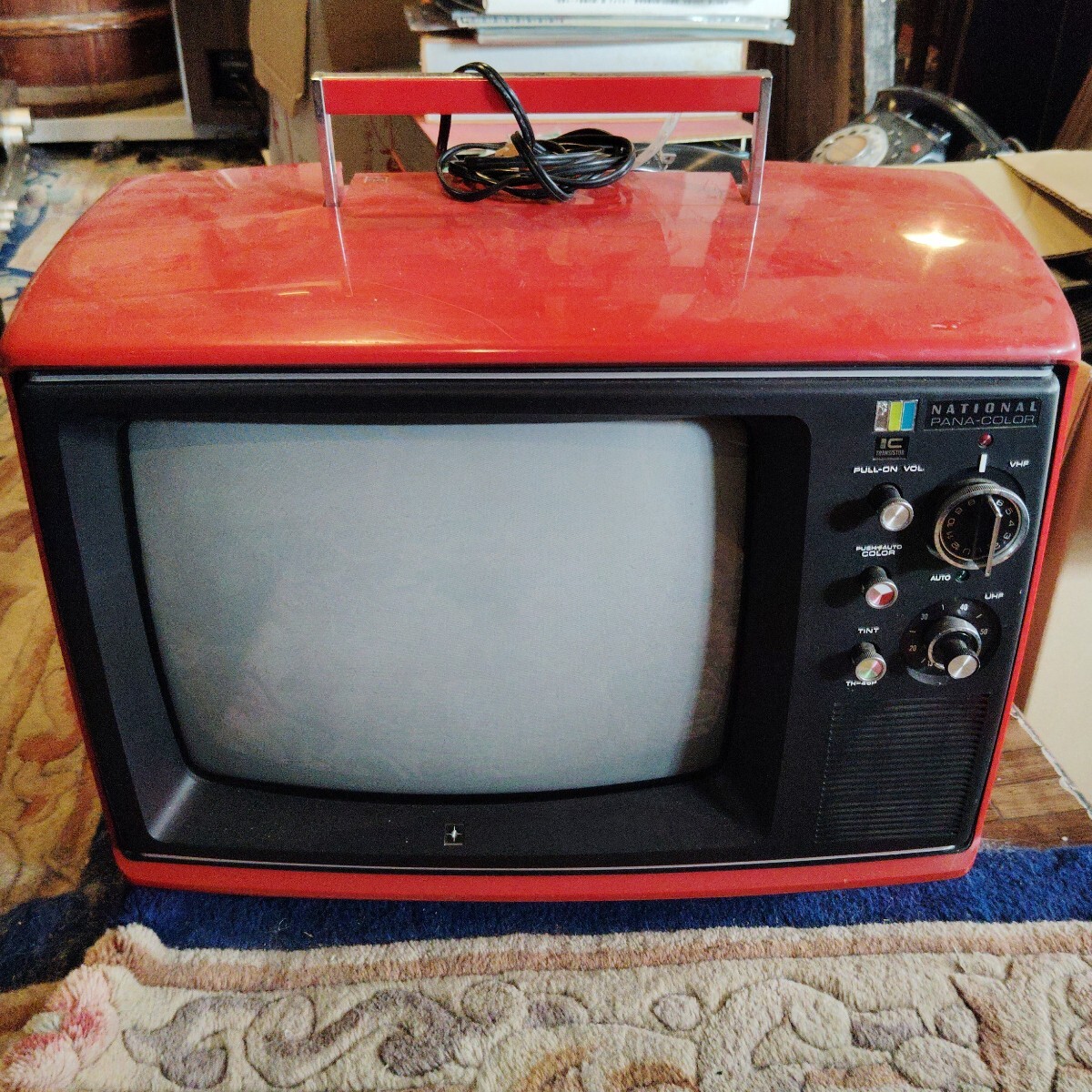 ナショナルカラーテレビ TH-6600F ブラウン管 木製の落札情報詳細