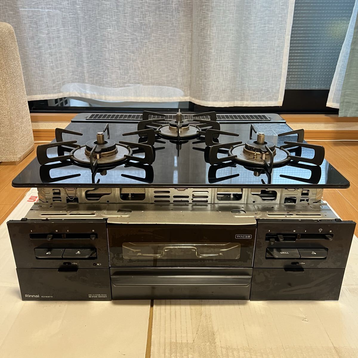 新品】3963 19年製中古！リンナイ 都市ガスビルトインコンロ SW28P1W 