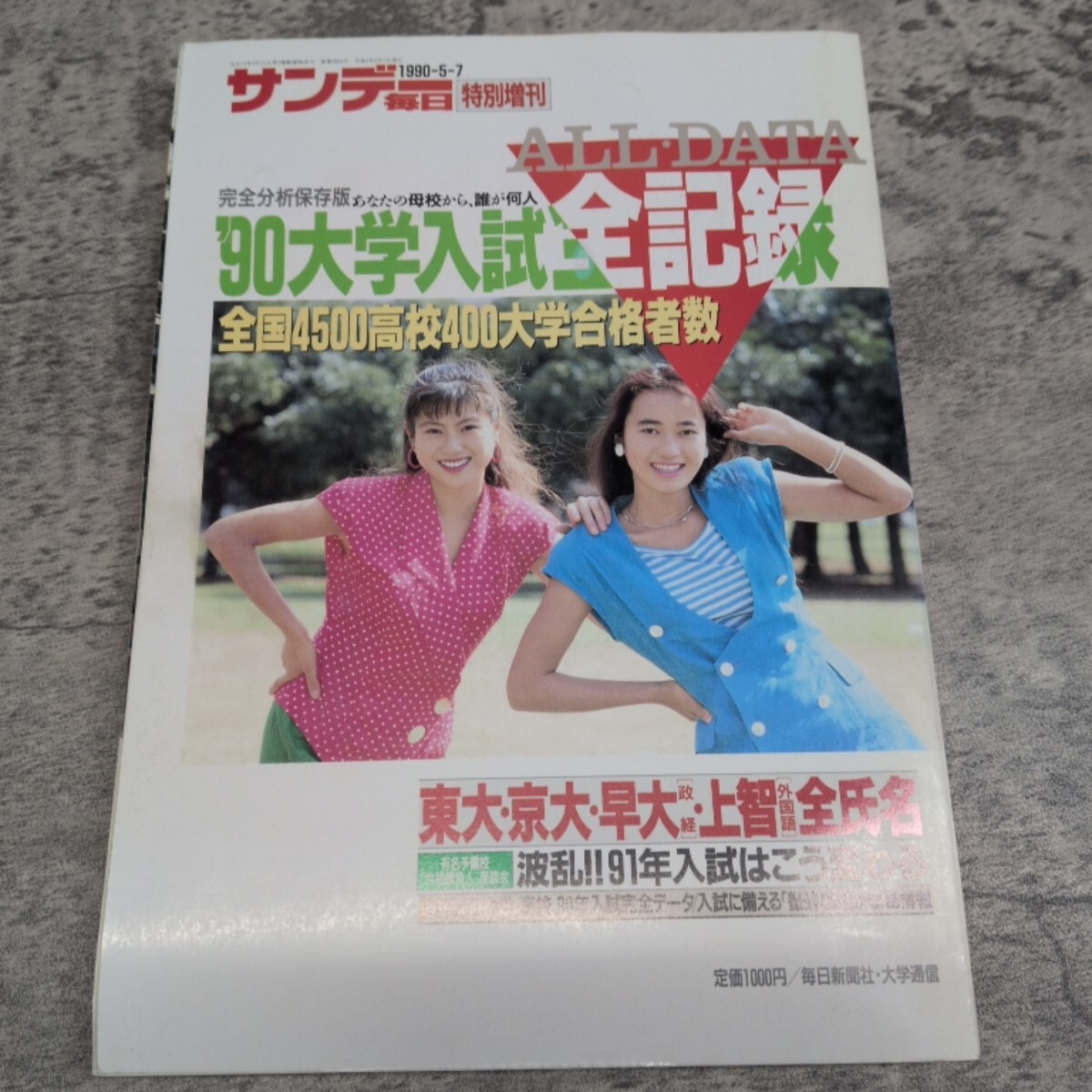 2010年度版大学入試全記録―高校の実力 完全版 サンデー毎日増刊 表紙